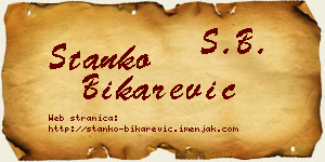 Stanko Bikarević vizit kartica